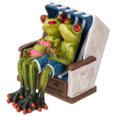 Фигурка декоративная "ЛЯГУШКИ НА ОТДЫХЕ" 16х11,2х11,2 см LEFARD 146-2104-2