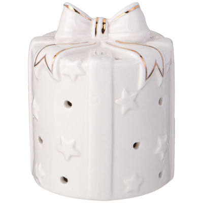 Фигурка "ПОДАРОК" с led-подсветкой 7,7*7,7*9,6 см LEFARD 146-2129