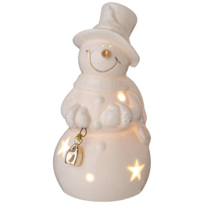 Фигурка "СНЕГОВИК" с led-подсветкой 6,3*6,1*12 см LEFARD 146-2146-1
