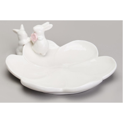 Блюдо сервировочное "КРОЛИКИ" 22,6х18,8х6,8 см LEFARD 146-2164