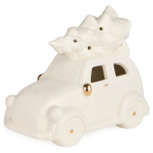 Фигурка "МАШИНКА С ЕЛКОЙ" с led-подсветкой 16,2*8,3*12,5 см LEFARD 146-2188
