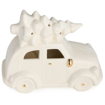 Фигурка "МАШИНКА С ЕЛКОЙ" с led-подсветкой 16,2*8,3*12,5 см LEFARD 146-2188-3