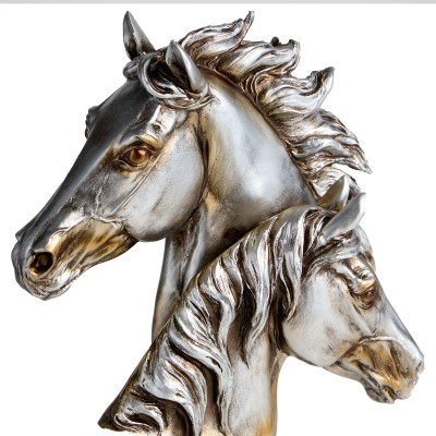 Фигурка декоративная "БЮСТ ЛОШАДЕЙ" 19*9,3*28,5 см LEFARD 146-2200-2