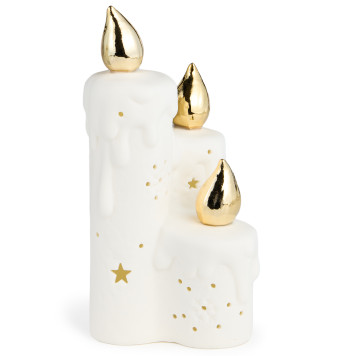 Статуэтка "СВЕЧИ" c led-подсветкой 9,3х8,6х17,7 см LEFARD 146-2253-2