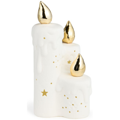 Статуэтка "СВЕЧИ" c led-подсветкой 9,3х8,6х17,7 см LEFARD 146-2253-2