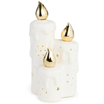 Статуэтка "СВЕЧИ" c led-подсветкой 9,3х8,6х17,7 см LEFARD 146-2253