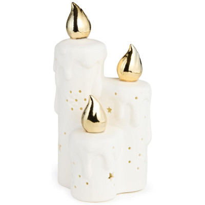 Статуэтка "СВЕЧИ" c led-подсветкой 9,3х8,6х17,7 см LEFARD 146-2253