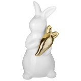 Фигурка кролик с морковкой 6.3*6.3*12.1 см LEFARD 146-2269