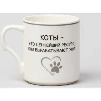 Набор кружек "MEOW" 4шт на подставке 368мл. (кор=8шт.) LEFARD 153-946-9