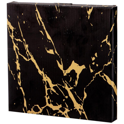 Тарелка закусочная коллекция "ЗОЛОТОЙ МРАМОР" диаметр 20 см 19,5*19,5*2,2см LEFARD 155-728