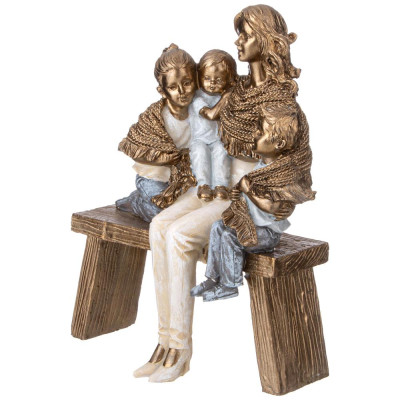 Статуэтка "МАМА С ДЕТЬМИ" 14,5х9х18 см LEFARD 162-1194-1