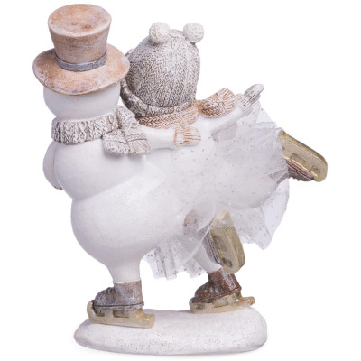 Статуэтка " СНЕГОВИКИ" 16х9,5х18,5 см LEFARD 162-1288-4