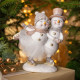 Статуэтка " СНЕГОВИКИ" 16х9,5х18,5 см LEFARD 162-1288