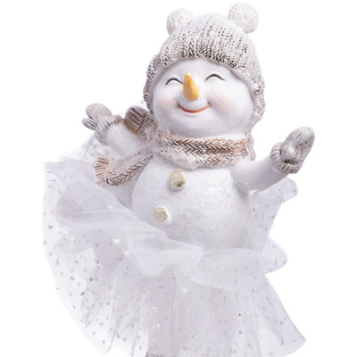 Статуэтка "СНЕГОВИК" 14х7х17,5 см LEFARD 162-1289-4