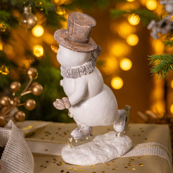 Статуэтка "СНЕГОВИК" 14х7х17,5 см LEFARD 162-1290-1