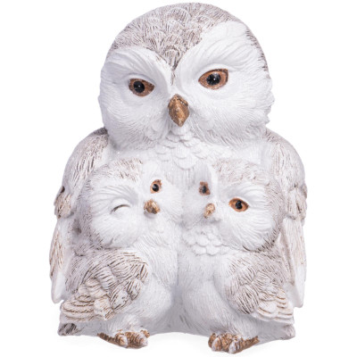Статуэтка "СОВА С СОВЯТАМИ" 8х7х8,5 см LEFARD 162-1293-2