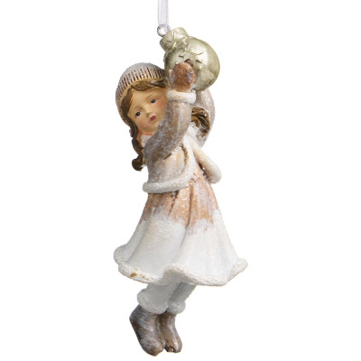 Елочное украшение "ДЕВОЧКА" 4х4х12 см LEFARD 162-1301-2