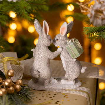 Статуэтка "КРОЛИКИ" 10,5х6х13 см LEFARD 162-1316-1