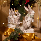 Статуэтка "КРОЛЬЧИХА С КРОЛЬЧАТАМИ" 24х8х16,5 см LEFARD 162-1319