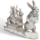 Статуэтка "КРОЛЬЧИХА С КРОЛЬЧАТАМИ" 24х8х16,5 см LEFARD 162-1319