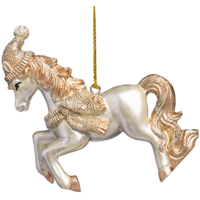 Елочное украшение "ЛОШАДКА" 8х2,5х10 см LEFARD 162-1322-2