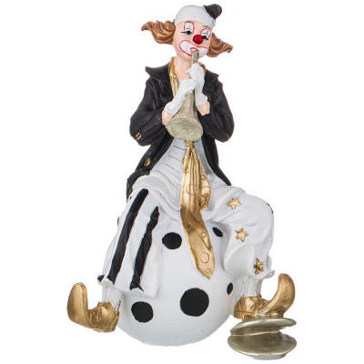 Фигурка " КЛОУН" 12,5*10*20 см. коллекция " БУФФОНАДА" (кор=12шт.) LEFARD 162-718