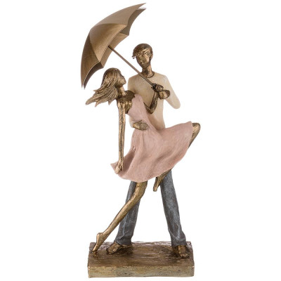 Статуэтка " ВЛЮБЛЕННЫЕ" 15*8,5*38 см. серия " ФЬЮЖН" (кор=6шт.) LEFARD 162-730