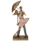 Статуэтка " ВЛЮБЛЕННЫЕ" 15*8,5*38 см. серия " ФЬЮЖН" (кор=6шт.) LEFARD 162-730