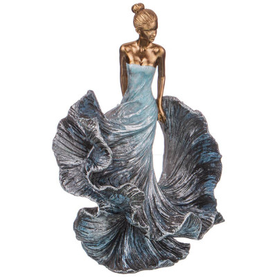 Статуэтка "ДЕВУШКА" 19,5*12,5*25 см. серия "ФЬЮЖН" (кор=6шт.) LEFARD 162-758