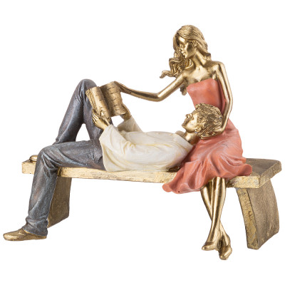 Статуэтка " ВЛЮБЛЕННЫЕ" 22,5*13*18 см. серия " ФЬЮЖН" (кор=6шт.) LEFARD 162-956