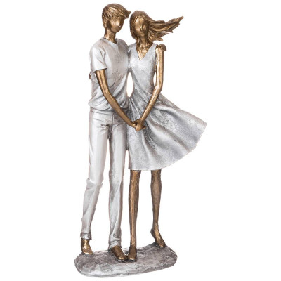 Статуэтка " ВЛЮБЛЕННЫЕ" 17,5*10,5*34,5 см. серия " ФЬЮЖН" (кор=6шт.) LEFARD 162-966