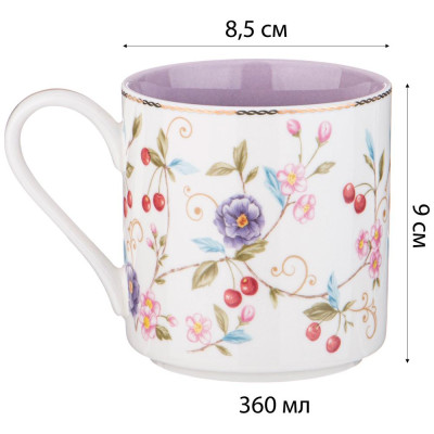 Кружка "BLOSSOM" 360 мл (кор=48шт.) LEFARD 165-526-1