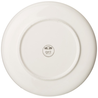 Тарелка закусочная "LOVE YOU" 20,5 см (кор=40шт.) LEFARD 165-561-1