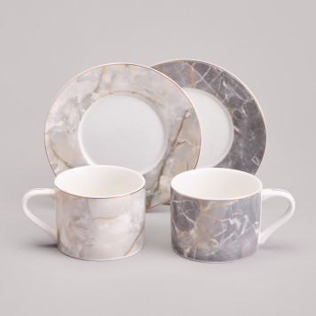 Чайный набор "TOP STYLE" на 2 пер. 4 пр. 250 мл LEFARD 165-565-1