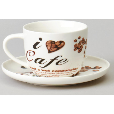 Чайный набор "COFFEE MANIA" на 2 пер. 4 пр. 250 мл LEFARD 165-568-2