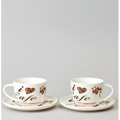 Чайный набор "COFFEE MANIA" на 2 пер. 4 пр. 250 мл LEFARD 165-568-7