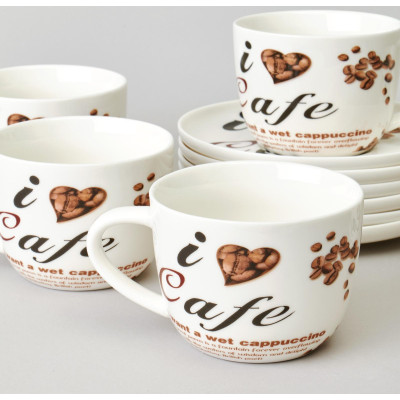 Чайный набор "COFFEE MANIA" на 6 пер. 12 пр. 250 мл LEFARD 165-569-4