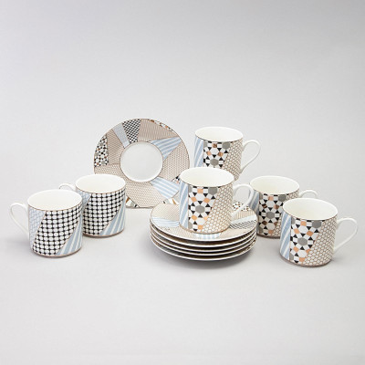 Кофейный набор "TOP STYLE" на 6 пер. 12 пр. 180 мл LEFARD 165-594