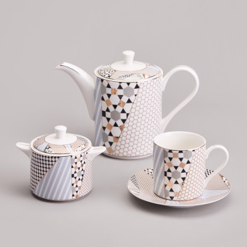 Чайный сервиз "TOP STYLE" на 6 пер. 14 пр. LEFARD 165-597