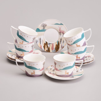 Чайный набор "TOP STYLE" на 6 пер. 12 пр. 250 мл LEFARD 165-600