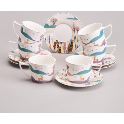 Чайный набор "TOP STYLE" на 6 пер. 12 пр. 250 мл LEFARD 165-600