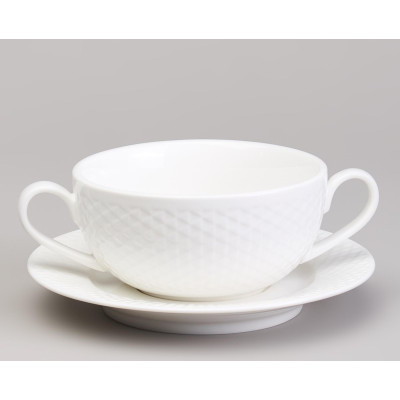 Бульонница с блюдцем "INFINITY" 300 мл (кор=24наб.) LEFARD 171-319-2