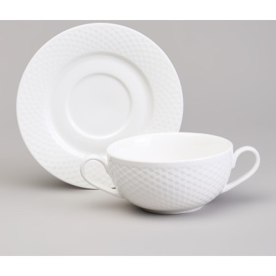 Бульонница с блюдцем "INFINITY" 300 мл (кор=24наб.) LEFARD 171-319