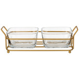 Менажница 2 секции на подставке 270 мл 10,5*10,5*5,5см LEFARD 172-135