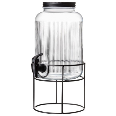 Диспенсер для напитков lines 3,9 л на металлической подставке LEFARD 172-191