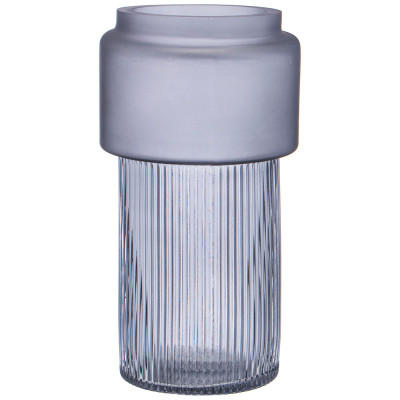 Ваза "JADE" grey диаметр 10см высота 20см LEFARD 182-1026