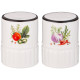 Набор для специй "KITCHEN PASSIONS" 2 шт. 4,8*4,8*6,4 см (кор=72наб.) LEFARD 189-474