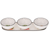 Набор соусников "KITCHEN PASSIONS" 4 шт. на подставке 30,1*9,4*5,8 см (кор=12наб.) LEFARD 189-478