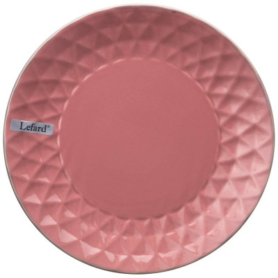 Тарелка подстановочная 24 см коллекция "МИРАЖ" цвет:спелая вишня (мал=6шт) LEFARD 191-127-1