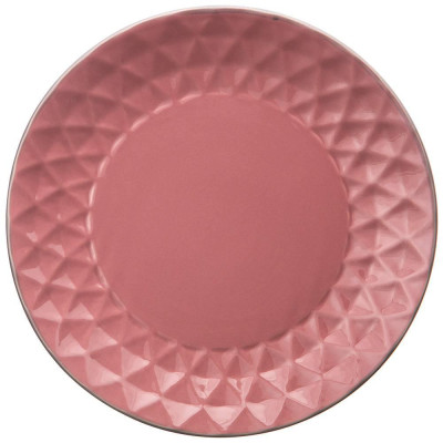 Тарелка подстановочная 24 см коллекция "МИРАЖ" цвет:спелая вишня (мал=6шт) LEFARD 191-127